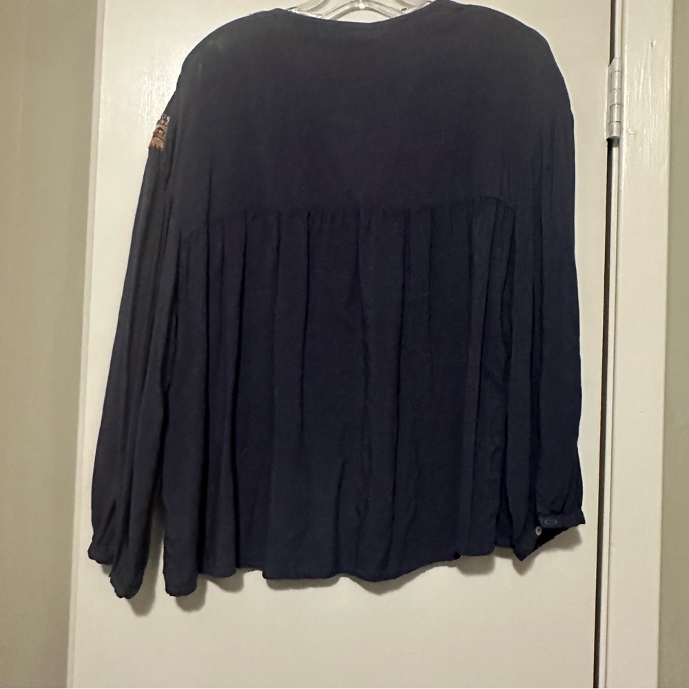 Entro bohemian blouse blue size L - Picture 3 of 7